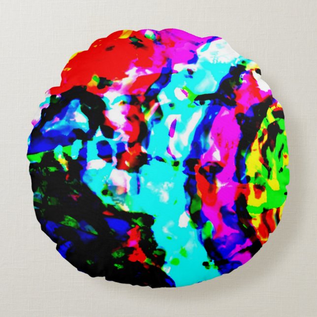 Pirt Doog: The Beholder's Eye Round Pillow (Front)