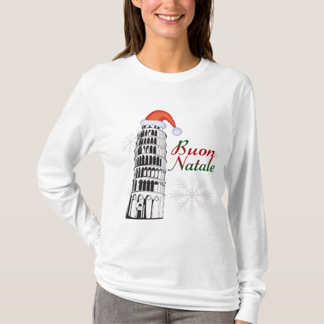 Pisa Buon Natale T-Shirt (Front)