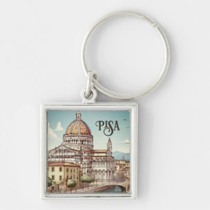 Pisa Italy europe travel Keychain