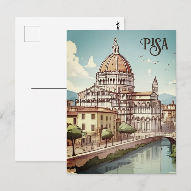  Pisa Italy europe travel Postcard (Front/Back)