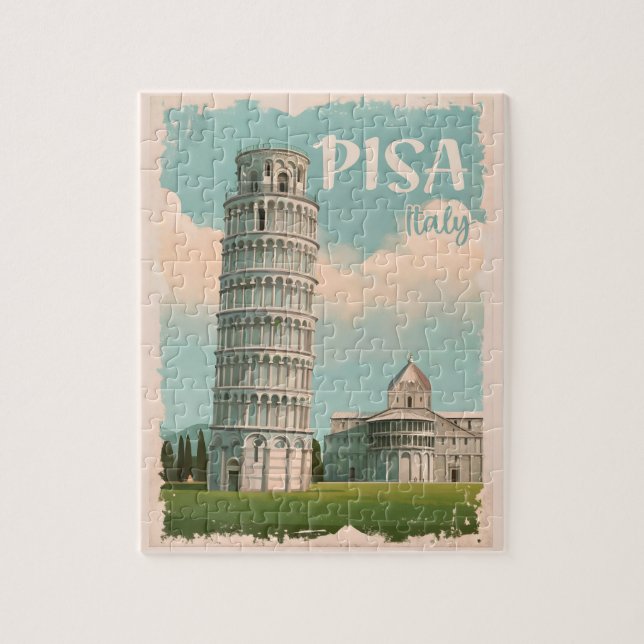 Pisa Italy - Leaning Tower, Piazza dei Miracoli Jigsaw Puzzle (Vertical)