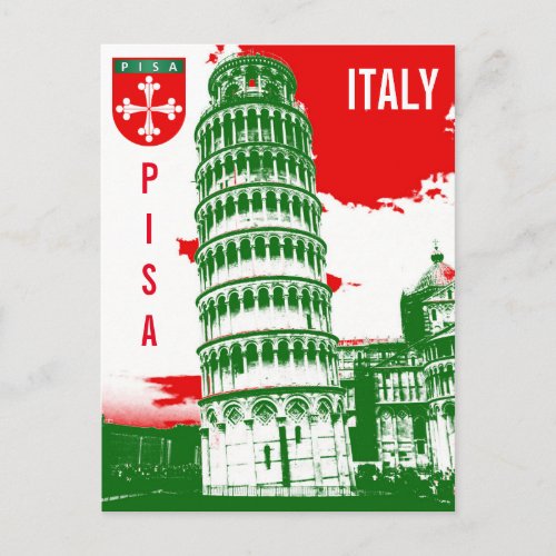 Pisa Italy _ The Leaning Tower Postcard