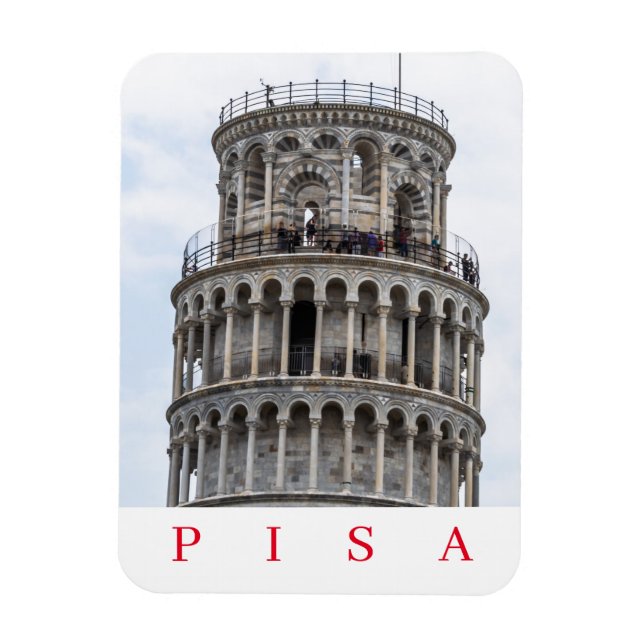 Pisa Leaning Tower fridge magnet (Vertical)