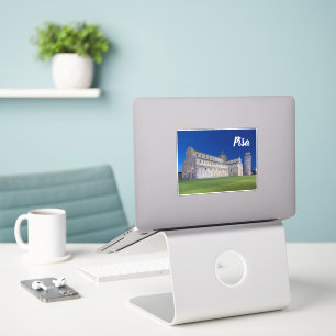 Pisa Leaning Tower Night Panorama Italy Gift Sticker