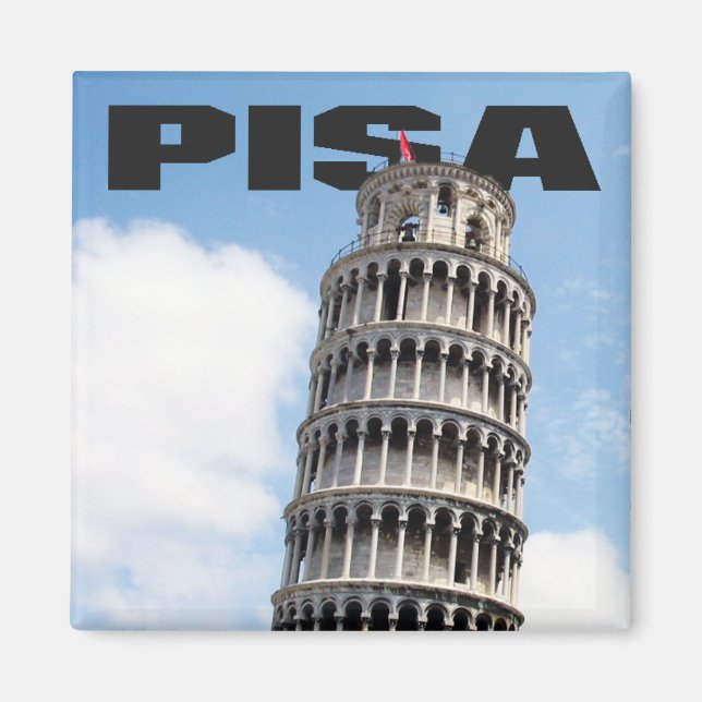 Pisa Learning Tower Fridge Magnet (Front)