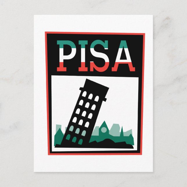 Pisa Poster Postcard (Front)