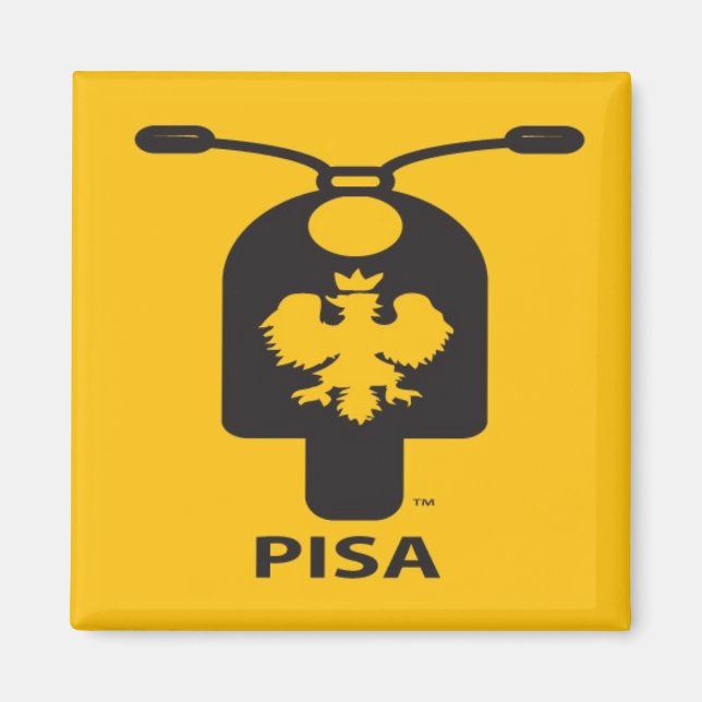 Pisa Scooter Magnet (Front)