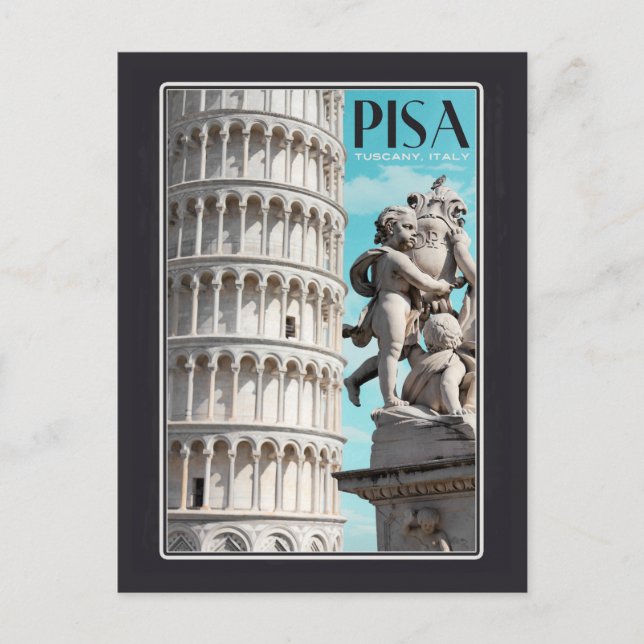 Pisa - The Leaning Tower Postcard (Front)
