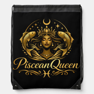Piscean Drawstring Bag