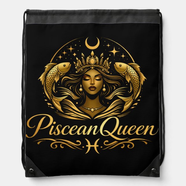Piscean Drawstring Bag (Front)
