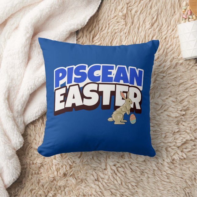 Piscean Easter. Throw Pillow (Blanket)