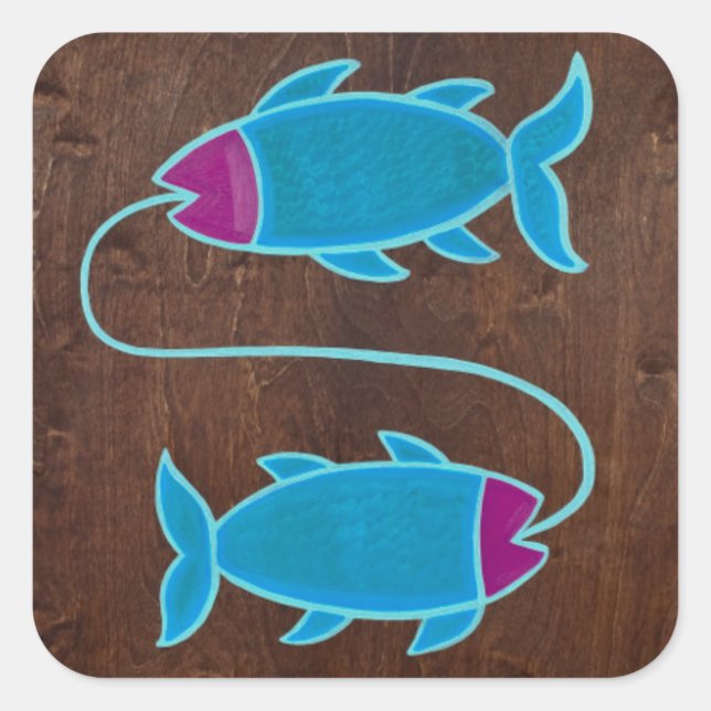 Pisces 2008 square sticker (Front)