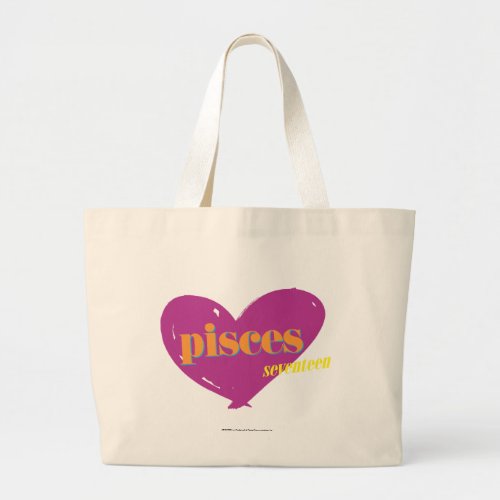 Pisces 2 large tote bag