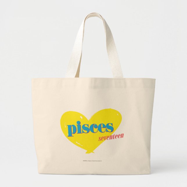 Pisces 3 large tote bag (Front)