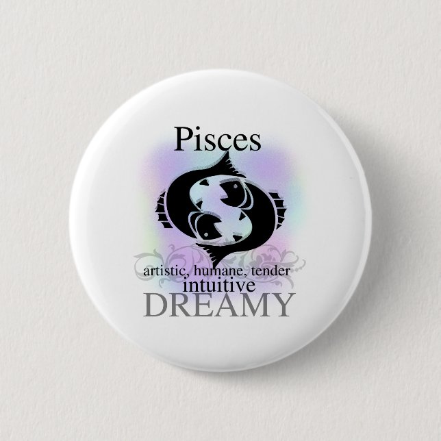 Pisces About You Button (Front)