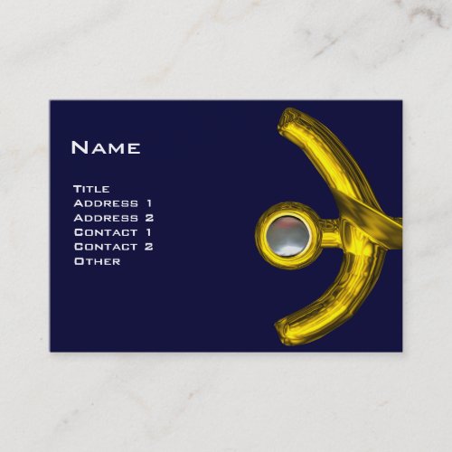 PISCES ABSTRACT Pearl blue yellow pink grey Business Card