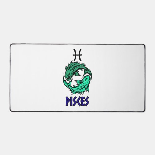 Pisces Angular Fish Cosmic Design Desk Mat