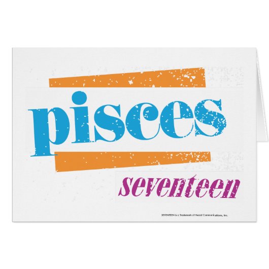 Pisces Aqua Cards (Front Horizontal)