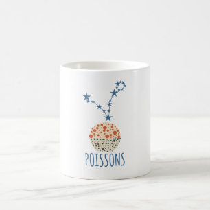 Pisces astrological sign coffee mug