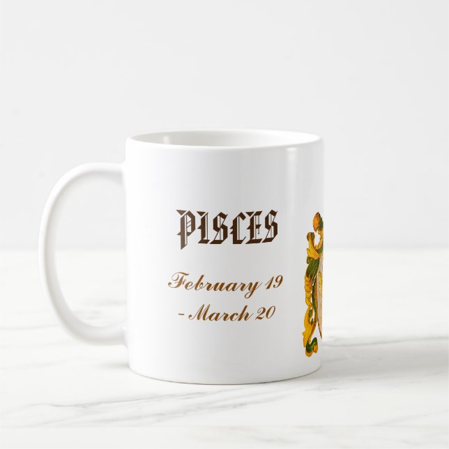 Pisces Astrology Mug (Left)