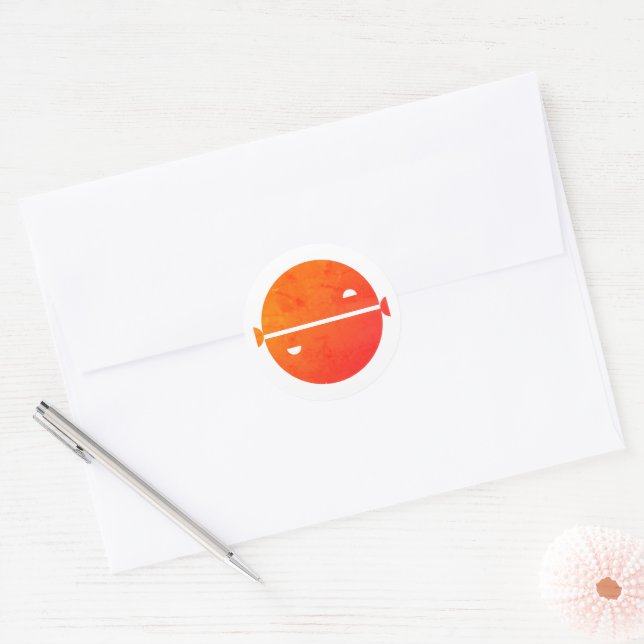 Pisces Astrology Sign Classic Round Sticker (Envelope)