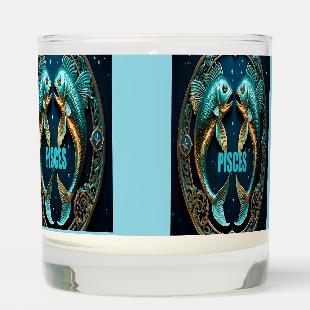 Pisces Astrology sign Scented Candle