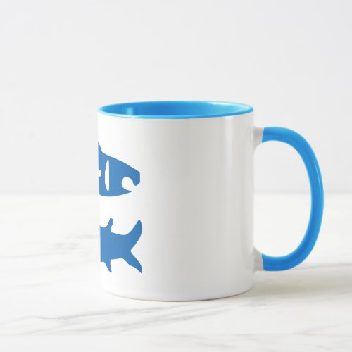 Pisces Astrology Sun Sign Zodiac Ringer Mug