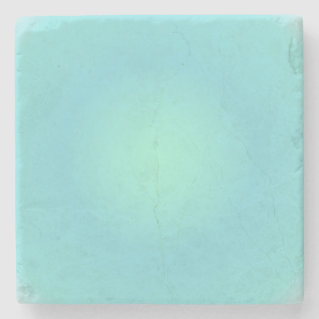 Pisces Aura Gradient Zodiac, Green Gradient Stone Coaster (Front)