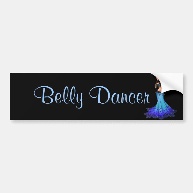 Pisces Belly Dancer Art Bumper Sticker (Front)