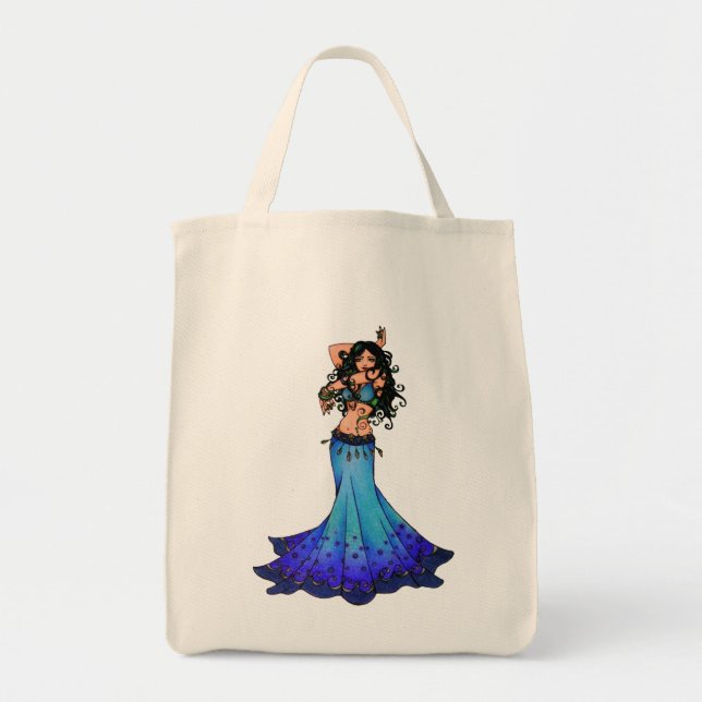 Pisces Belly Dancer Art Tote Bag (Front)