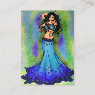 Pisces belly Dancer Astrology Sign Belly Dancing Calling Card