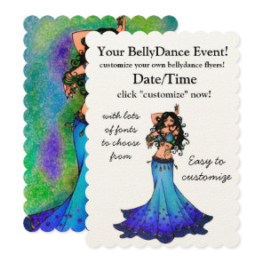 Pisces Belly Dancer  Invitation