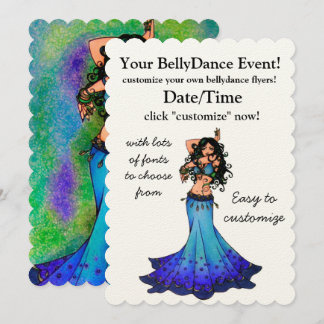 Pisces Belly Dancer  Invitation