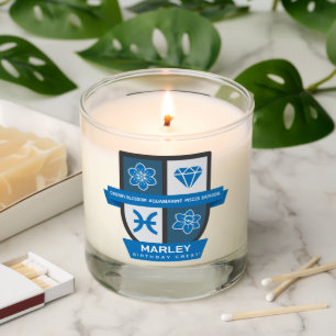 Pisces Birthday Crest™ for March 1-20 Candle