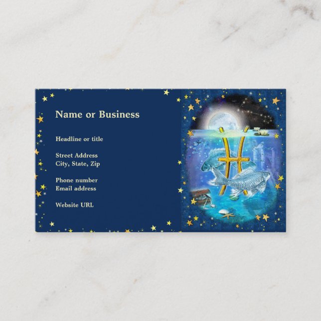 Pisces Business Card (Front)