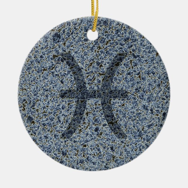 pisces ceramic ornament (Front)