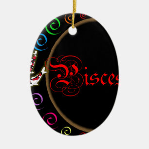 Pisces Ceramic Ornament