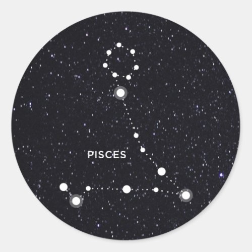 Pisces Classic Round Sticker