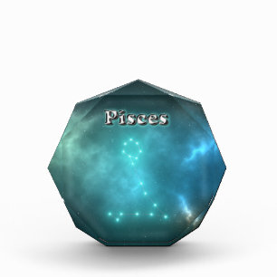 Pisces constellation acrylic award