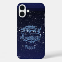Pisces Constellation and Zodiac Sign with Stars