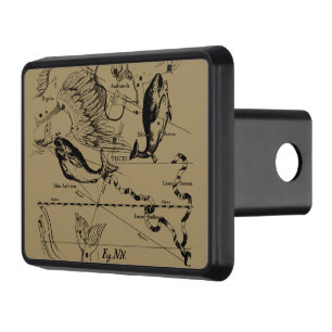 Pisces Constellation Hevelius circa 1690 Hitch Cover