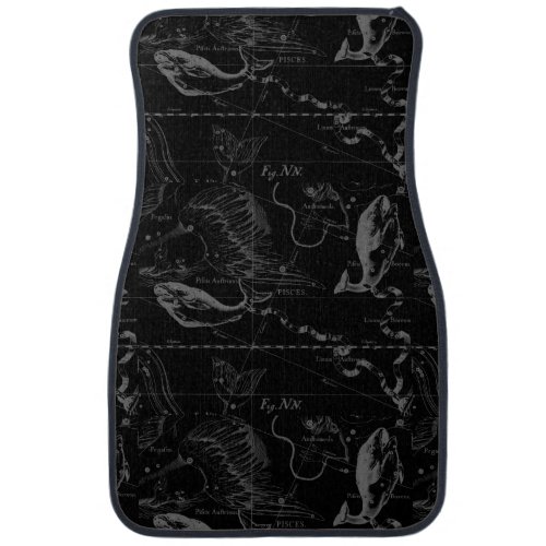 Pisces Constellation Map by Hevelius 1690 Car Mat