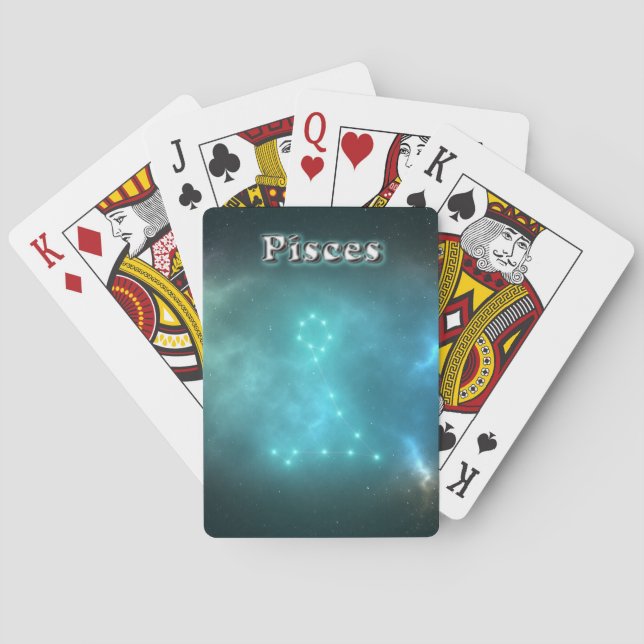 Pisces constellation poker cards (Back)
