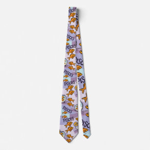 Pisces design gift for Zodiac star gazers Neck Tie