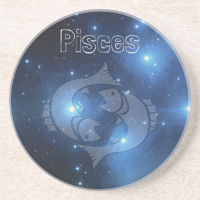 Pisces Drink Coaster (Front)