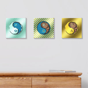 Pisces & Earth Dragon Canvas Photo Tile