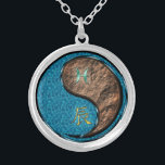 Pisces & Earth Dragon Silver Plated Necklace<br><div class="desc">For those born under the sign of Pisces in the Year of the Earth Dragon.</div>
