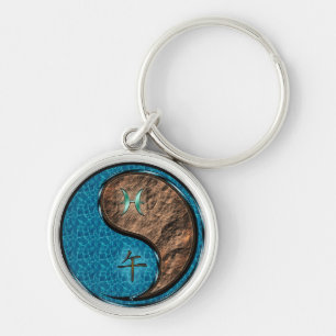 Pisces & Earth Horse Keychain