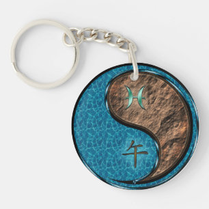 Pisces & Earth Horse Keychain
