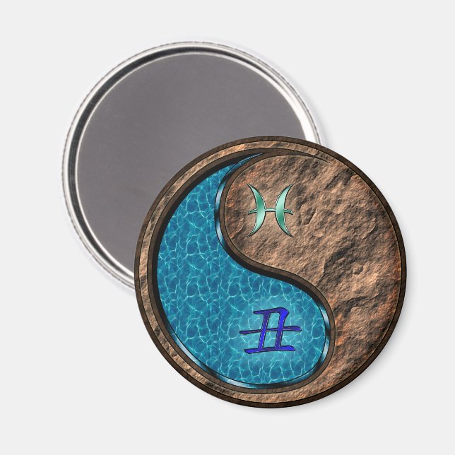 Pisces & Earth Ox Magnet (Front/Back)